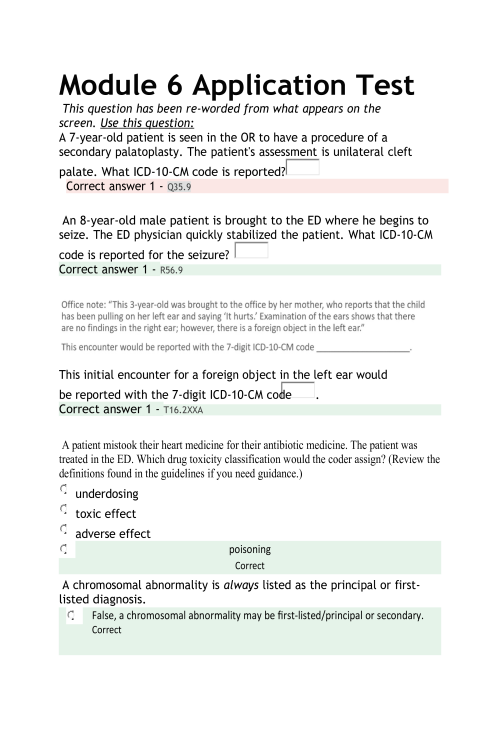 HIT 205 Module 6 Application Test